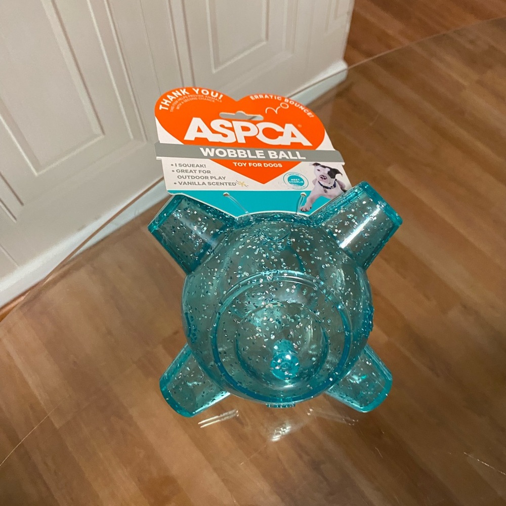 - - ASPCA Wobble Ball Wabble Ball Crazy Erratic Bounce Vanilla Scented - Picture 5 of 7